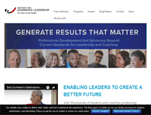 Tablet Screenshot of generateleadership.com